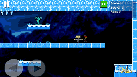 Hidden Scrolls - Flappy Ninja 2 | Scene 1 | Animated GIF